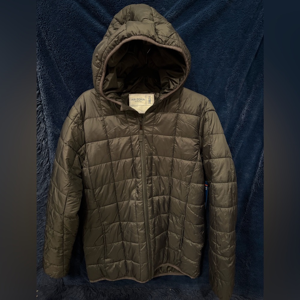 Arizona Lightweight Quilted Hooded Jacket - Black
